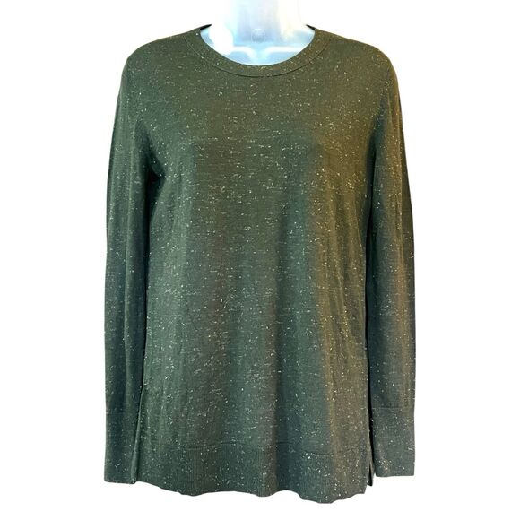 Banana Republic Green Gold Wool Blend Pullover Sweater Sz XS Classic Academia - Picture 10 of 15